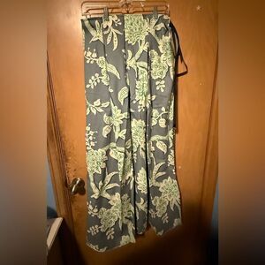 Damsel In this Dress Tulip Skirt in Greenhouse Floral Drawstring Waist OSFM NWT